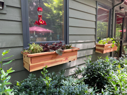 Cedar Window Boxes